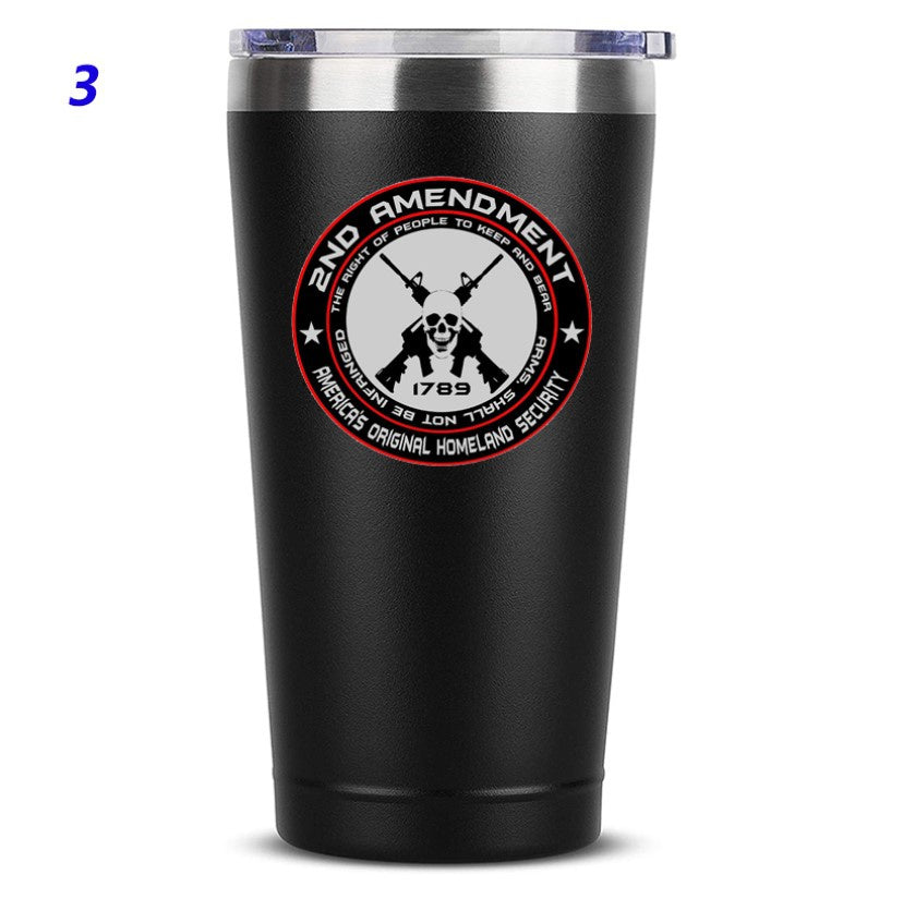 2nd Amendment Mug 20 OZ Stainless Steel Tumbler Insulated Funny Travel Mug Novelty Gift