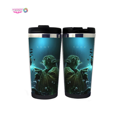 Star Wars Yoda Mug Stainless Steel Coffee Tea Cup Travel Mug Insulated Tumbler Yoda Gifts Christmas Gifts