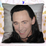 Tom Hiddleston Loki Zipper Pillow Case Loki Sofa Car Pillow Cover Home Decorative