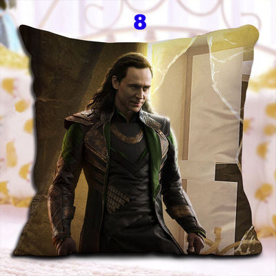 Tom Hiddleston Loki Zipper Pillow Case Loki Sofa Car Pillow Cover Home Decorative