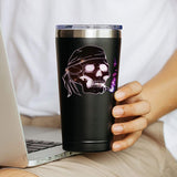 স্কাল স্মোকিং কফি মগ 20 OZ স্টেইনলেস স্টীল টাম্বলার ইনসুলেটেড মজার ভ্রমণ মগ অভিনব উপহার