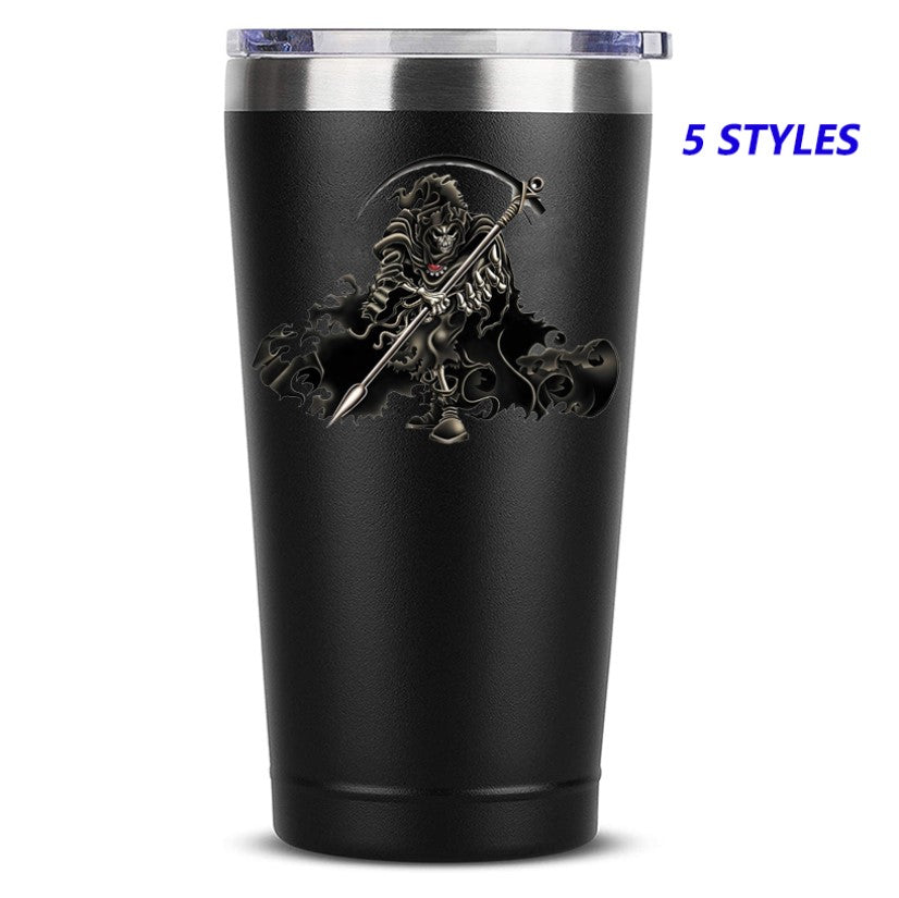 Grim Reaper Skull Coffee Mug