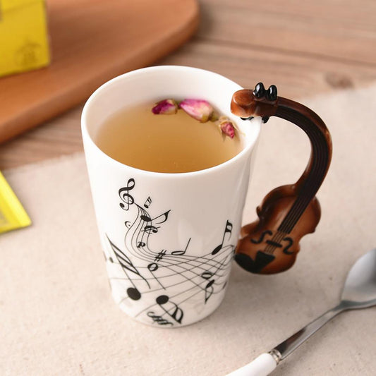 Creative Musical Instrument Ceramic Mug - Creative Musical Instrument Ceramic Mug